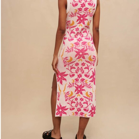 Maje Printed Reversible Dress Size 34 - Picture 3 of 9